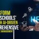 AI-driven tools for comprehensive workforce management in a modern school environment.